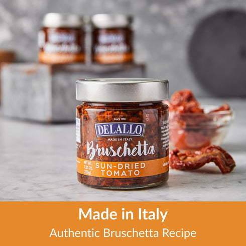 7.05 oz.(pack 3) DeLallo Imported Italian Sun-Dried Tomato Bruschetta