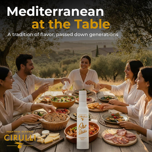 16.9 oz (500 ml) Cirulli Organic Italian Extra Virgin Olive Oil - Glass Olive Oil Bottle - fl - Natural-Harvesting