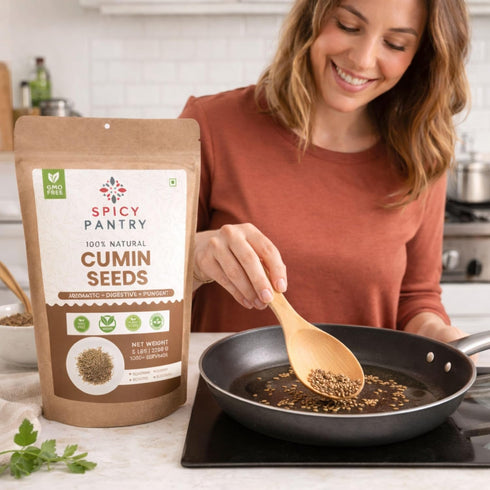 2 lbs SPICY PANTRY Cumin Seeds Whole Spice for Curries, Soups, Stews, Jeera Rice & Spice Blends Non-GMO, Gluten
