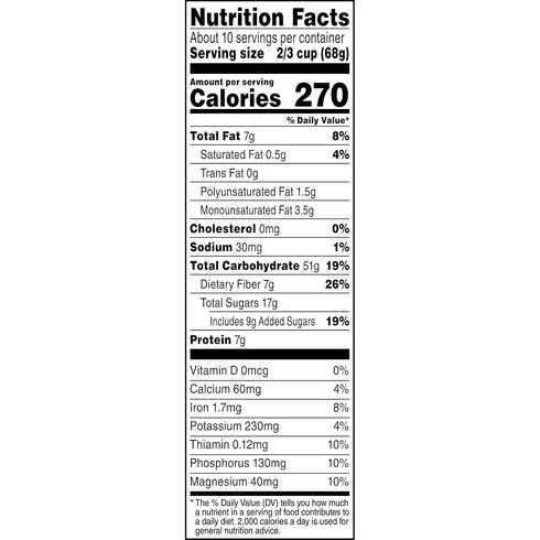 100% 24.1 Oz Quaker Granola Oats, Honey, Almonds & Raisins, Natural