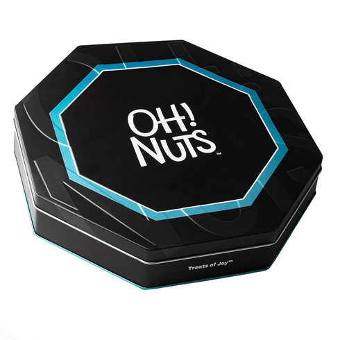 7 Oh! Nuts Dried Fruit Gift Basket Variety Tin Box - Gourmet Arrangement Platter - Healthy Food Snack Box for Birthday