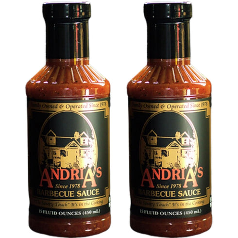 Andria's Barbecue Sauce - 15oz Bottle (2 Pack)