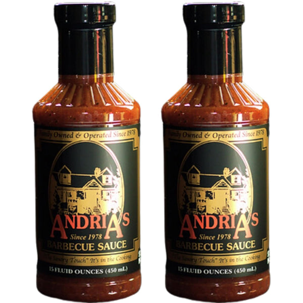 Andria's Barbecue Sauce - 15oz Bottle (2 Pack)