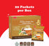 Pocas 2-Pack 20 Packets Honey Ginger Instant Tea Powder with Ginger Extract and Real Sweetener, Caffeine-Free Tea, per
