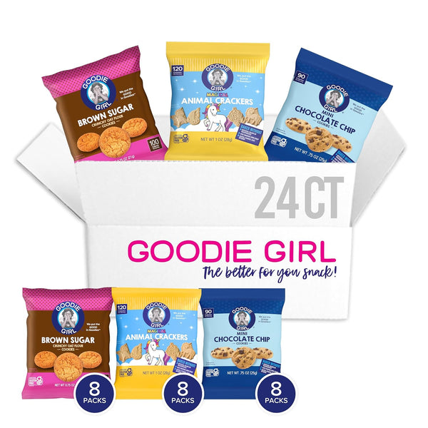 Goodie Girl Snack Pack Variety Magical Animal Crackers, Mini Chocolate Chip &