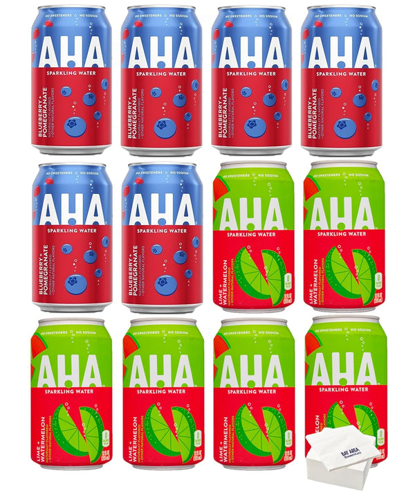 BAY AREA MARKETPLACE AHA Sparkling Water, AHA Variety 12 Pack