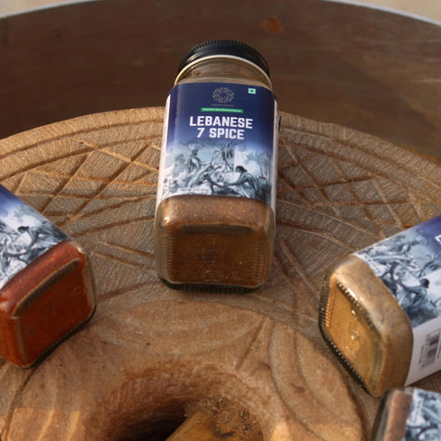 7 2 oz (57g) Pipar Spices Lebanese Spice Blend, Glass Bottle | Premium Hand-Stone Ground Spices