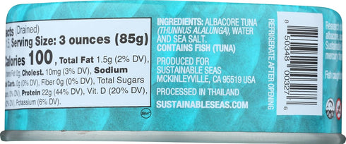 Sustainable Seas Albacore 5 OZ Chunk Tuna In Water