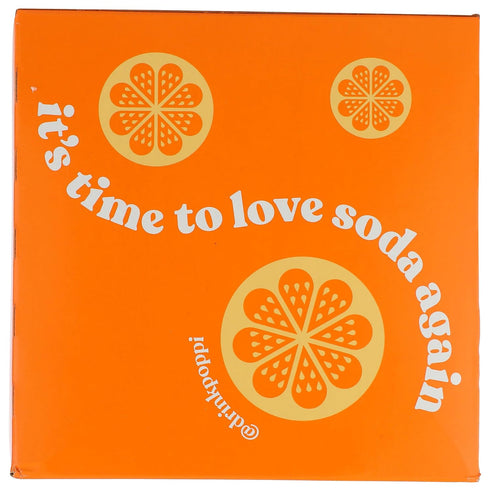 4 pack Poppi Orange Prebiotic Soda
