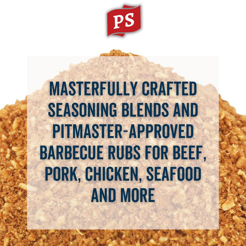PS Seasoning Apple Pie Rub - Sweet and Smoky BBQ Dry Rub for Ribs, Pork Tenderloin, Turkey, Pork Chops