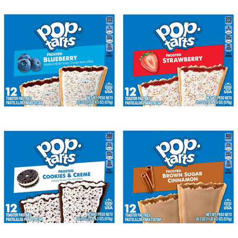 Pack (60 Pop-Tarts Toaster Pastries, Breakfast Foods, Kids Snacks, Variety Pop-Tarts)
