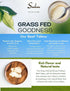 100% (4 lbs) Pure Fully Rendered Grass Fed Grass Finished Beef Tallow