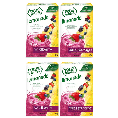 True Lemon WILDBERRY LEMONADE (Pack of 4) 10ct each box. True Citrus