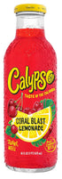 6 Pack, 16 Oz (Pack 12) Calypso Lemonade, Flavor Variety Made with Real Fruit, Fl Glass Bottles