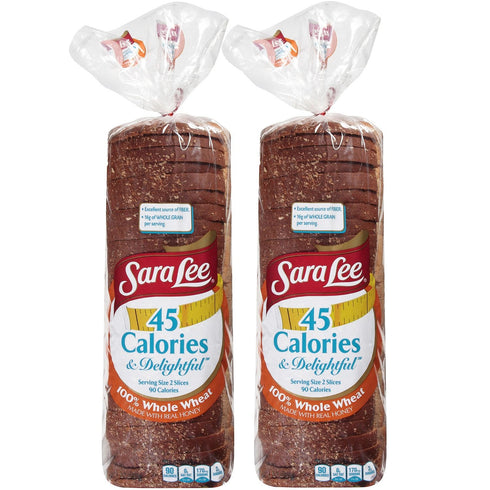 Sara Lee 100% Whole Wheat w/Honey Bread - 20 oz. - 2 pk. (pack