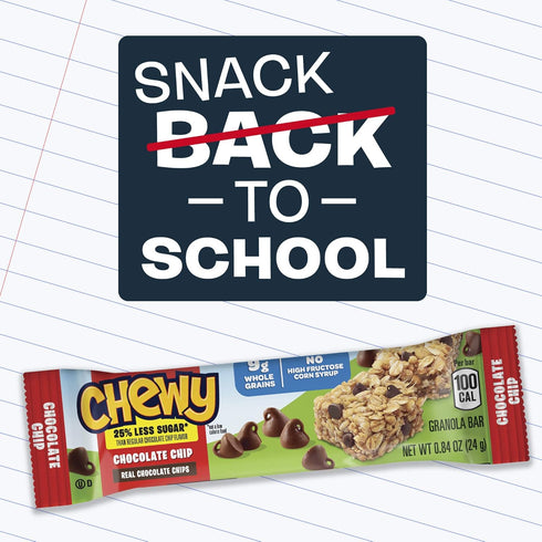 25% 2 Pack, (18 Pack) Quaker Chewy Granola Bars, Less Sugar, Flavor Variety
