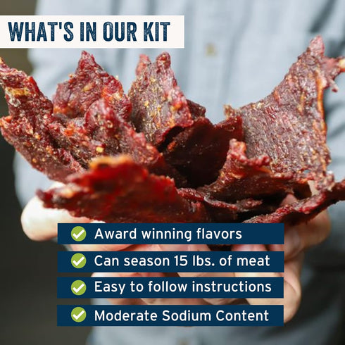 PS Seasoning Jerky Seasoning and Cure Kit, Buttery Prime Rib - Award Winning for Wild Game