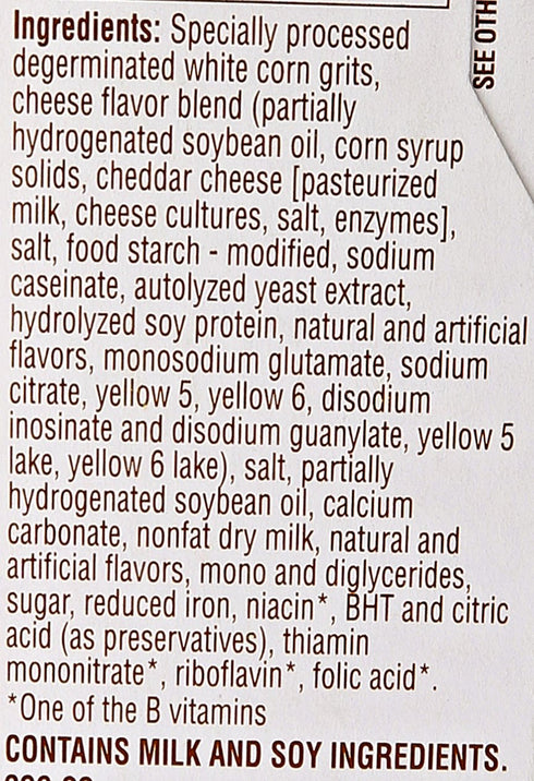 12 Quaker Instant Grits Cheddar Cheese, ct