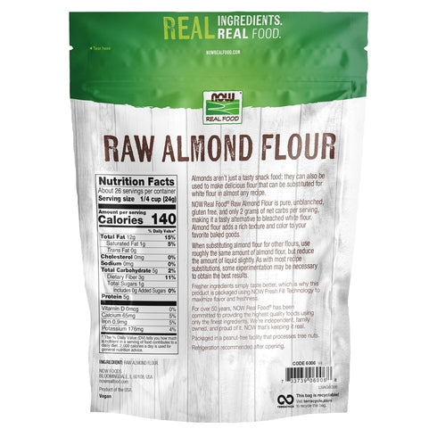 5 22-Ounce (Packaging NOW Foods, Almond Flour with Essential Fatty Acids, g Carbs per Serving, May Vary)
