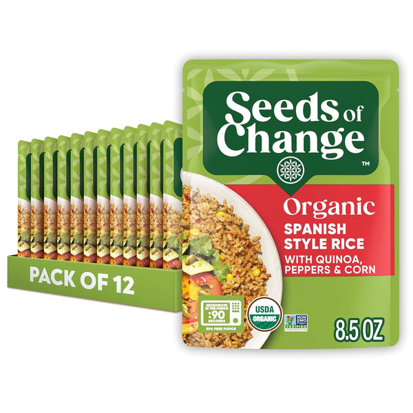 SEEDS OF CHANGE Certified Organic Spanish Style Rice With Quinoa, Peppers &
