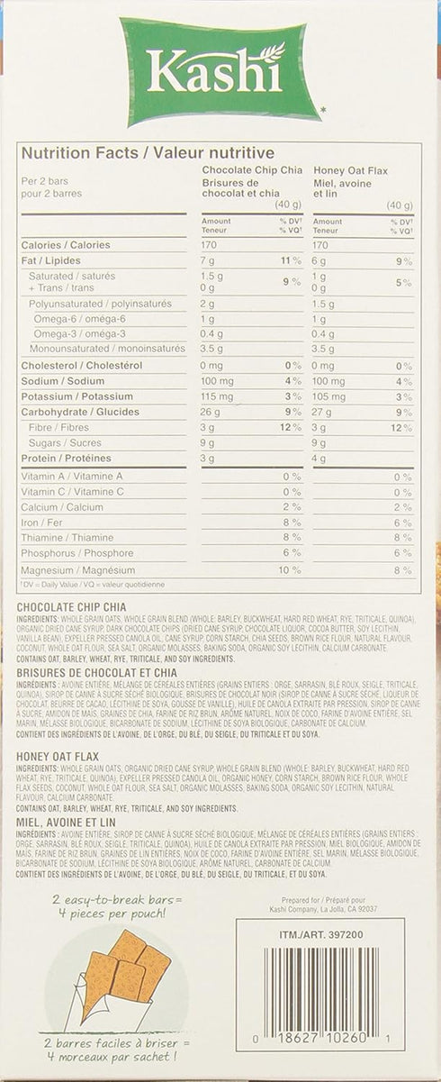 40 Count KASHI Seven Grain with Quinoa Bars
