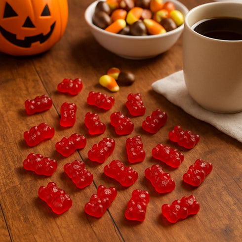 Gummy 80 Oz, Gummy Cinnamon JuJu Bears Candy Soft and Sweet Jelly Bears, Gluten Free Chewy Cinnamon Candy, Ideal Snacks