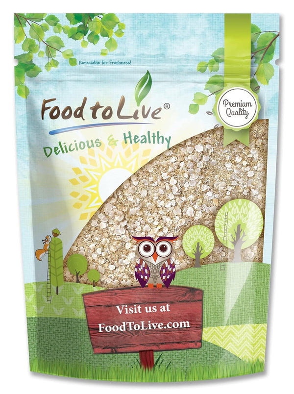 Food to Live White Quinoa Flakes, 2 Pounds - Pressed Quinoa Seeds,