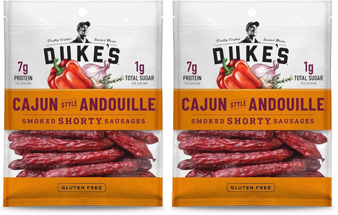 Duke's Pork Cajun Andouille Smoked Shorty Sausages, 7g Protein Per Serving, Easter