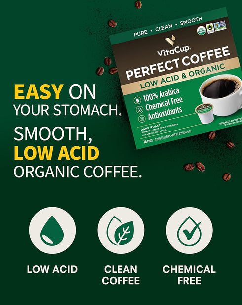 Pack 40ct. 2.0 VitaCup Coffee Variety Sampler Vitamin & Superfood infused Single Serve Pods Compatible with K-Cup