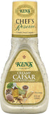 Ken's (9 Oz (Pack 3)) Steak House Chef's Reserve Creamy Caesar with Roasted Garlic Dressing Fl