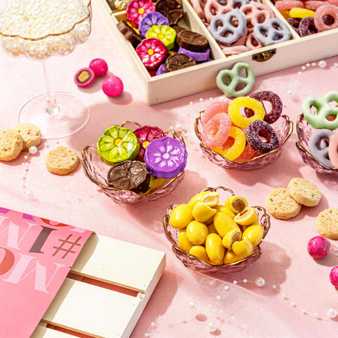 Mothers Day Gift Basket | Candy and Nut Sweet Gourmet Snack Box | Chocolate Flowers and Candy | Gift Idea for Mom