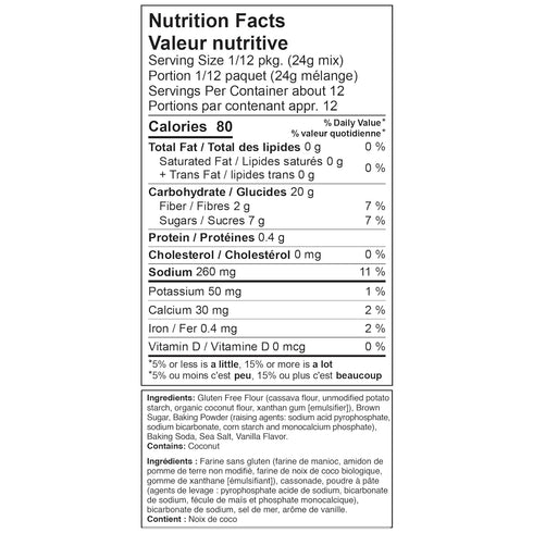 10.3oz XO Baking Co. Gluten Free Gourmet Banana Bread Mix; Non-GMO; Kosher; Rice Free; Dairy Free; Peanut Free; Soy