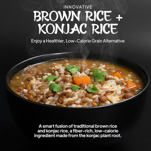 Visit the Store Japan160g 5pc 90 Izukappa fro x of Brown Zen Rice, Low-Calorie Option, Shirataki Rice, Just Seconds