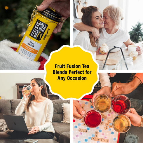 50 5.5 Tiesta Tea Maui Mango, Loose Leaf, Mango Pineapple Herbal Tea, Premium Non-Caffeinated Fruit Blend, Makes Hot