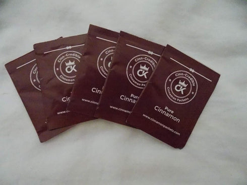 Cinnamon Spice Powder Packets - Veteran Owned, 100 Pack for Coffee, Tea, or Cider