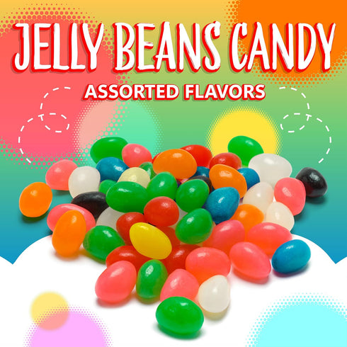 2-Pound Jelly Beans Candy | Bag | Fruit and Licorice Flavors | Classic Chewy Candy for Buffets & Dessert Decorating |