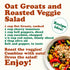 1 100% Food to Live Organic Oat Groats, Pound Whole Grain, Non-GMO Seeds, Kosher, Raw, Non-Irradiated, Vegan, Bulk, Low