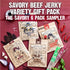 Pack Packs 6 Pack Righteous Felon Savory Beef Jerky Variety Gift - Great Gifts for Men | Gluten Free, High Protein