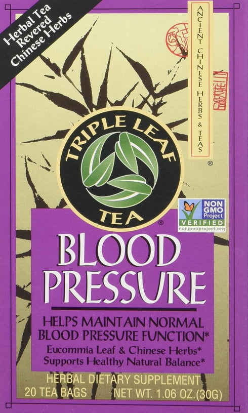 Triple Leaf Tea 1.06 20 Count (Pack 3) Triple Leaf Blood Pressure Tea Bags, Ounce