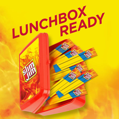 6g 0.28 oz. (26 Count) Slim Jim Smoked Meat Sticks, Mild Flavor, Protein Per Serving, Snack Size
