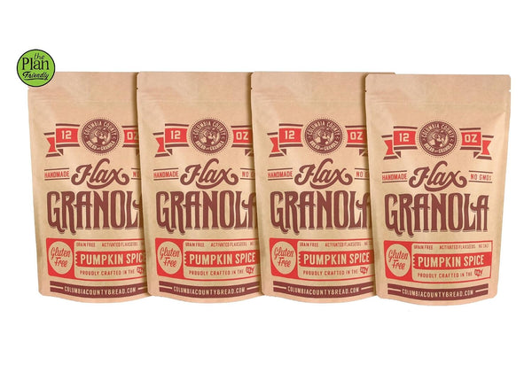 Columbia County Bread & Granola Flax Granola 4 Pack (Pumkin Spice)