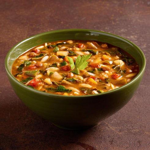 14.1 Oz Amy's Soup, Vegan Hearty Minestrone Soup, Made With Organic Vegetables, Lentils, Barley and Pasta in Tomato