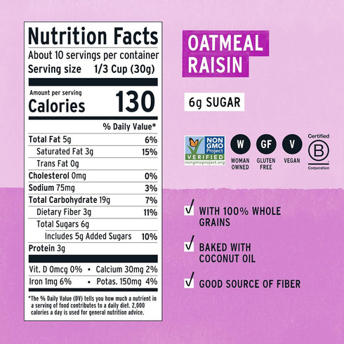 Pack, 11oz (3 Pack) Purely Elizabeth, Cookie Granola, Variety Bags