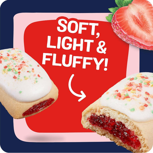 (5 25 Pop-Tarts Baked Pastry Bites, Kids Snacks, School Lunch, Frosted Strawberry Boxes, Pouches)