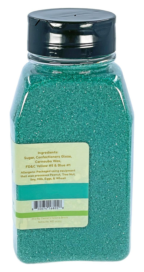 1 lb Turquoise Sanding Sugar | Made in USA | by Dasher's Spice & Beans |
