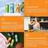 125mg 100mg Pack 12 Pack, 12 oz LivReal Clean Energy Drink Organic Green Tea Caffeine + L-Theanine Real Fruit, No