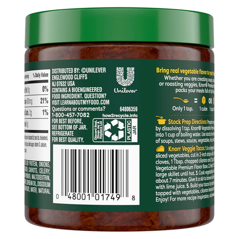 11 OZ Knorr Premium Flavor Base Vegetable Versatile & Easy to Use