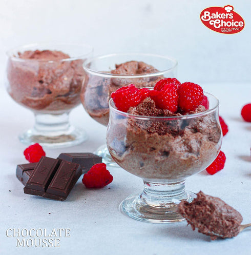 Baker's Choice 8 oz. Chocolate Mousse Mix Powder - For Mousse Cups, Chocolate Mousse Cake, Ice Cream, Milkshakes