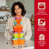 Broadway Basketeers Birthday Gift Basket Tower Snack Boxes with Gourmet Cookies & Popcorn Happy Birthday Gifts