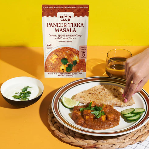 Pack 8 5 The Cumin Club Variety | Authentic Indian Meals | Ready in Minutes, Just Add Water | All-Natural, No